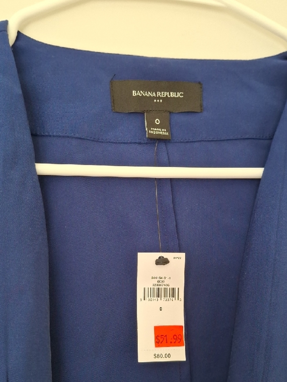 Deep Blue Buttoned Open Jacket - Picture 3 of 7